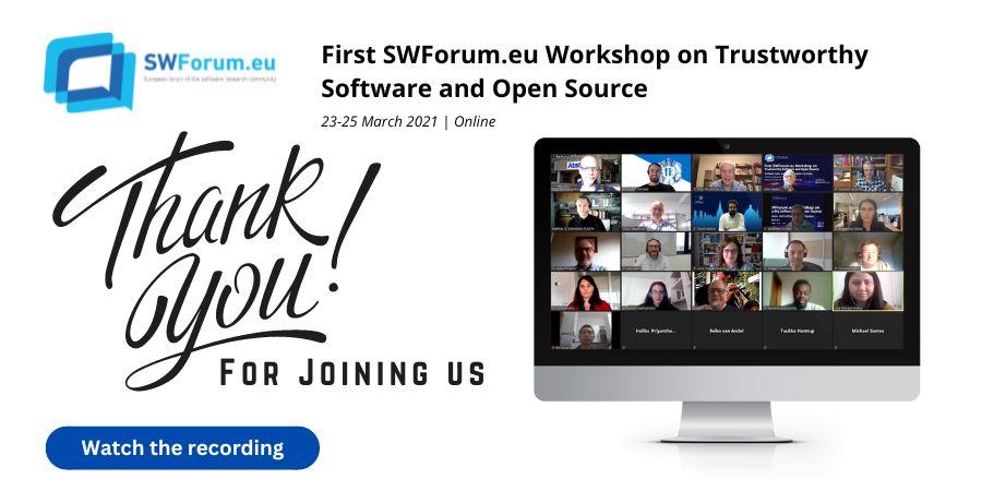 Workshop Highlights:  First SWForum.eu Workshop on Trustworthy Software and Open Source